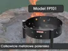 Całkowicie metalowy kominek FPT01, średnica 60 cm Podgląd zdjęcia produktu 1