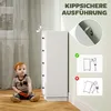HOMCOM Komoda Príborník s 5 zásuvkami Skriňa z materiálu na Náhľad obrázku produktu 5
