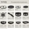 A collage of product images and specifications for a cookware set. Náhled obrázku produktu