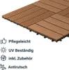WPC 11 x dřevěné dlaždice á 30 x 30 x 22 cm, barva světle Náhled obrázku produktu 6