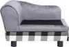 vidaXL Pohovka pre psov šedá 57x34x36 cm Plyš Náhľad obrázku produktu 5