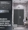 ovimar Magnetischer Duschvorhang Elgafossen grau waschbar Produktbild-Vorschau 2
