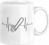 Kettensäge Herzschlag Tasse Waldarbeiter Geschenk Lustige Produktbild-Vorschau 1