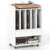 COSTWAY Plattenspieler Tisch, Schallplatten Regal, Produktbild-Vorschau 1