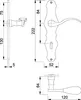 HOPPE Langschildgarnitur Weimar M112SLN/2007 MS F71 BB 72mm Produktbild-Vorschau 3