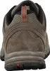 The back view of a brown hiking shoe. Produktbild-Vorschau