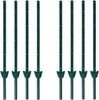 A set of eight green fence posts arranged in two columns of four on a white background. Produktbild-Vorschau