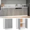 A kitchen cabinet unit with a sink and dishwasher, and two separate cabinet units shown below. Produktbild-Vorschau