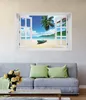 Wallario Poster mit Fenster-Illusion: Urlaub am Produktbild-Vorschau 2