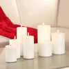 LED Stumpenkerze MIA - Echtwachs - realistische 3D Flamme - Produktbild-Vorschau 4