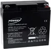 Powery Blei-Gel Akku UP20-12 12V 20Ah (ersetzt auch 18Ah) Produktbild-Vorschau 1