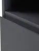 A close-up view of a dark gray cabinet shelf and drawer. Podgląd zdjęcia produktu