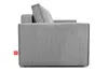 Side view of a grey corduroy sofa. Produktbild-Vorschau