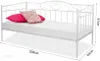 Lit simple MARGOT - 90x200, blanc Voir les images du produit 5