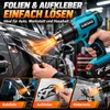 Akku Heißluftpistole 21V 2000W mit 2×4,0Ah Akku, Produktbild-Vorschau 4