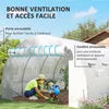 Outsunny Bâche de Rechange Serre Tunnel 12 m², bâche 4 x 3 Voir les images du produit 3