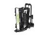 A folded black bicycle rack with green text on a white label. Produktbild-Vorschau