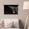 MuchoWow® Wandteppich Wandbehang Schottisches Hochlandrind Produktbild-Vorschau 5