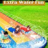 Aufblasbare Dreifach-Wasserrutsche 6,85 m mit 3 Bodyboards Produktbild-Vorschau 4