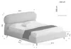 Dizajnová manželská posteľ 140x200 ILDIKA - béžová / čierna Náhľad obrázku produktu 11