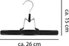VonBueren 8X Hosenbügel Klemmbügel schwarz | Hosenspanner Produktbild-Vorschau 2