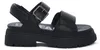 Buffalo Lennox Sandal Sandale Schwarz Produktbild-Vorschau 3