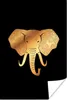 MuchoWow® Poster Elefant - Gold - Muster 80x120 cm - Produktbild-Vorschau 1
