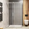 130x70x195cm Schiebetür 8mm NANO Seitenwand  U-Form Kabinen Produktbild-Vorschau 4