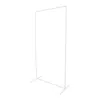 A white metal rectangular stand on a white background. Voir les images du produit