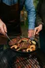 Gusseisen Pfanne Rund Grillplatte Ø 31 cm aus massiv 2,9 kg Produktbild-Vorschau 5