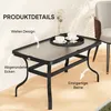 Outsunny Beistelltisch Hartglas Kaffeetisch Couchtisch mit Produktbild-Vorschau 4
