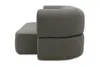 A gray sofa module and ottoman are shown against a white background. Produktbild-Vorschau