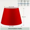 Wogati® Premium Lampenschirm E14/E27 Baumwolle | Rot / Produktbild-Vorschau 4