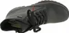 A top-down view of a black leather boot. Produktbild-Vorschau