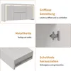 Credenza ProximaX con 4 ante e 2 cassetti, bianco lucido, Anteprima dell’immagine prodotto 10