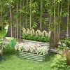 Jardinière surélevée Outsunny en métal, jardinière à deux Voir les images du produit 2