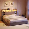 UnboxG Polsterbett 140x200 cm Beige mit 4 Schubladen, Bett Produktbild-Vorschau 1