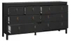 Komoda 8-szufladowa, matowa czerń, szerokość 159,6 cm - Podgląd zdjęcia produktu 4