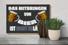Holzschild Alkohol 30x20cm Mitbringen von Bier zulässig Produktbild-Vorschau 4