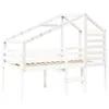 Dach für Kinderbett Weiß 188x82x113 cm Massivholz Kiefer Produktbild-Vorschau 3