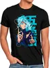 BaumwolleCloud Blue Eyes Herren T-Shirt  anime japan manga Produktbild-Vorschau 1