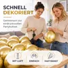 50 palloncini, decorazioni per matrimonio, colore oro, Anteprima dell’immagine prodotto 9