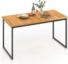 Akazienholz Esstisch, 140 cm rechteckiger Gartentisch mit Produktbild-Vorschau 1