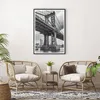 Gerahmtes Poster - Schwarzer Rahmen - Manhattan Brücke Produktbild-Vorschau 6