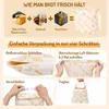 2 sacs en cire d'abeille pour le pain, dimensions 43 cm x Voir les images du produit 3