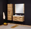 Quentis Badmöbel Genua, Breite 90 cm, 2 Schubladen, Eiche Produktbild-Vorschau 4