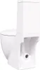 vidaXL Toilettes en céramique Sortie horizontale blanche Voir les images du produit 5
