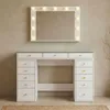 MENZZO Coiffeuse moderne 13 tiroirs avec miroir lumineux et Voir les images du produit 3