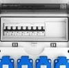 Baustromverteiler 32A 16A CEE 4x230V mit LS-Schalter TGD-S Produktbild-Vorschau 2