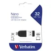 Verbatim Store n Stay Nano  32GB USB 2.0 + OTG Adapter Produktbild-Vorschau 3